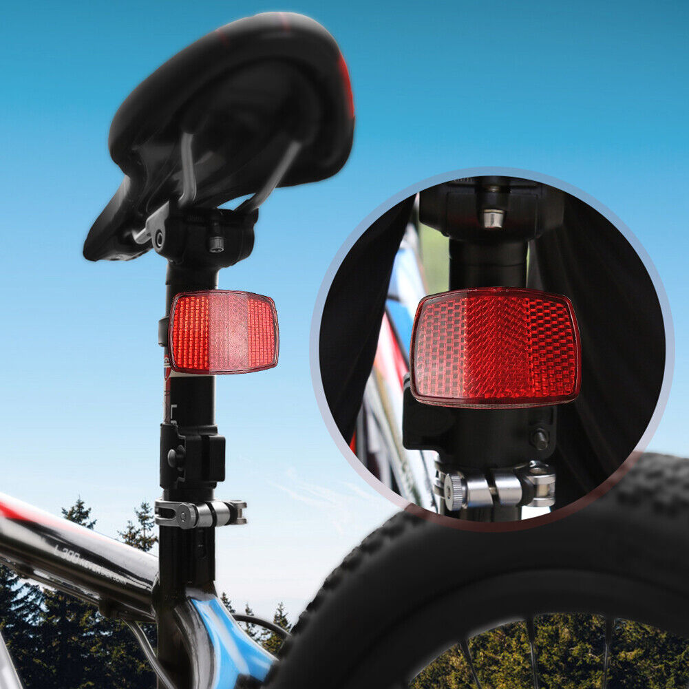 Bicycle Handlebar Front Reflective Light Bike Rear Warning Reflector (Red)