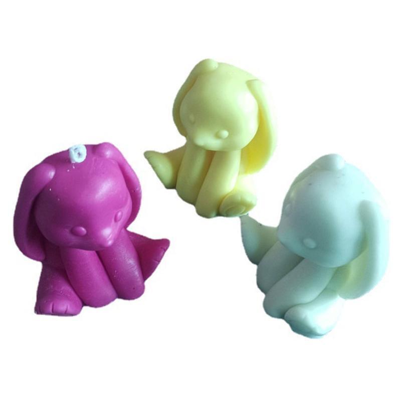 Rabbit Shaped Candle Moulds Silicone Mousse Cake Mold DIY Pastry Decorating Tool