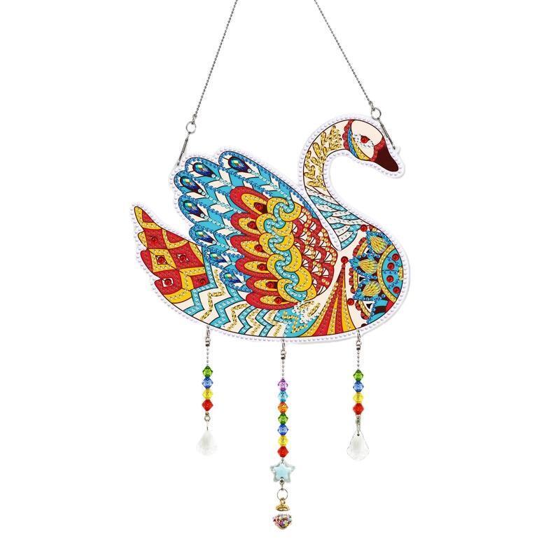 DIY Duck PVC Diamond Painting Kit Hanging Sign Rhinestone Wall Art Decor