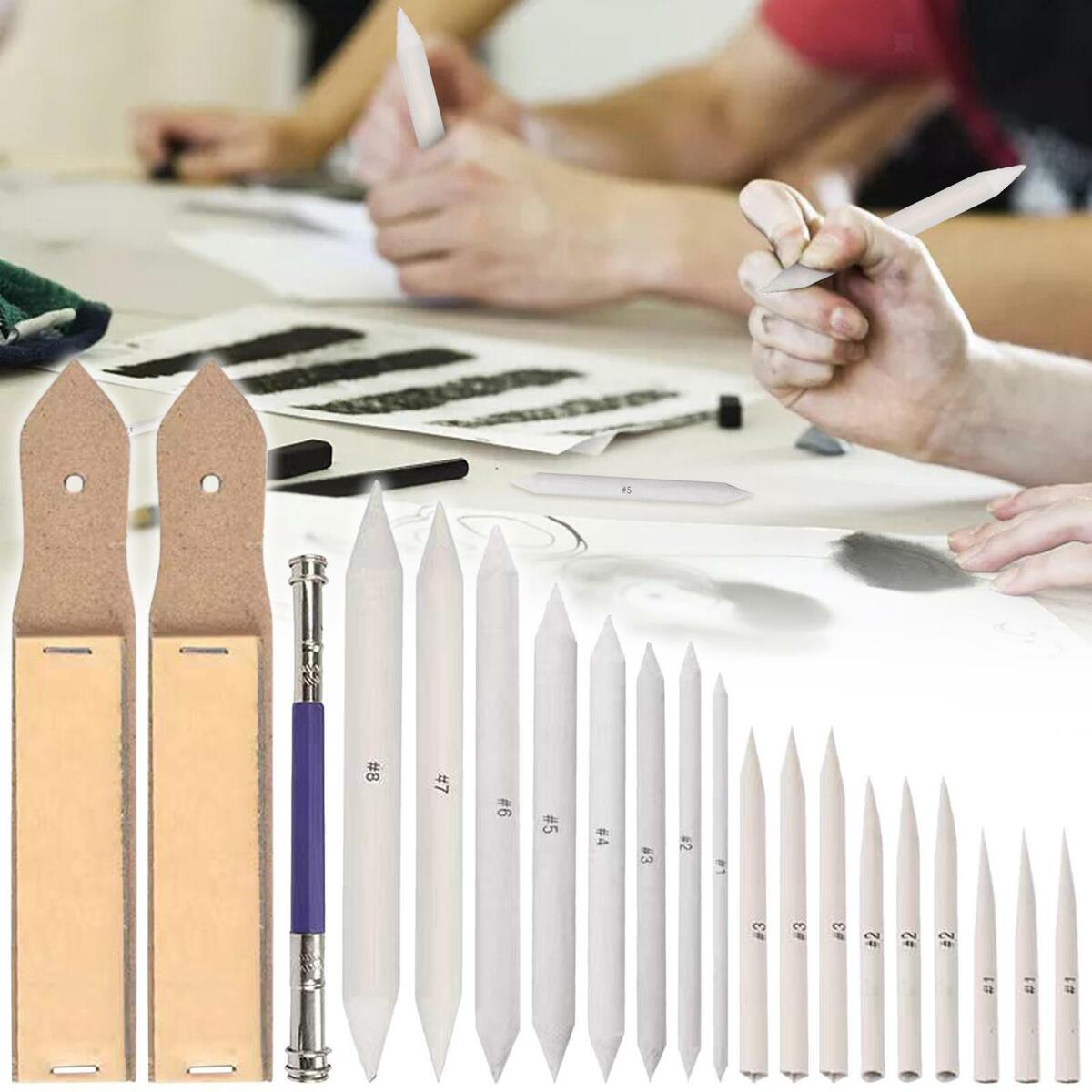 20Pcs Blending Stumps Paper   Drawing Pastel Artist Pointer