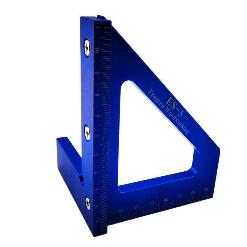 ES-5 Woodworking Carpentry Ruler Measurement Square Layout Miter Triangle Ruler