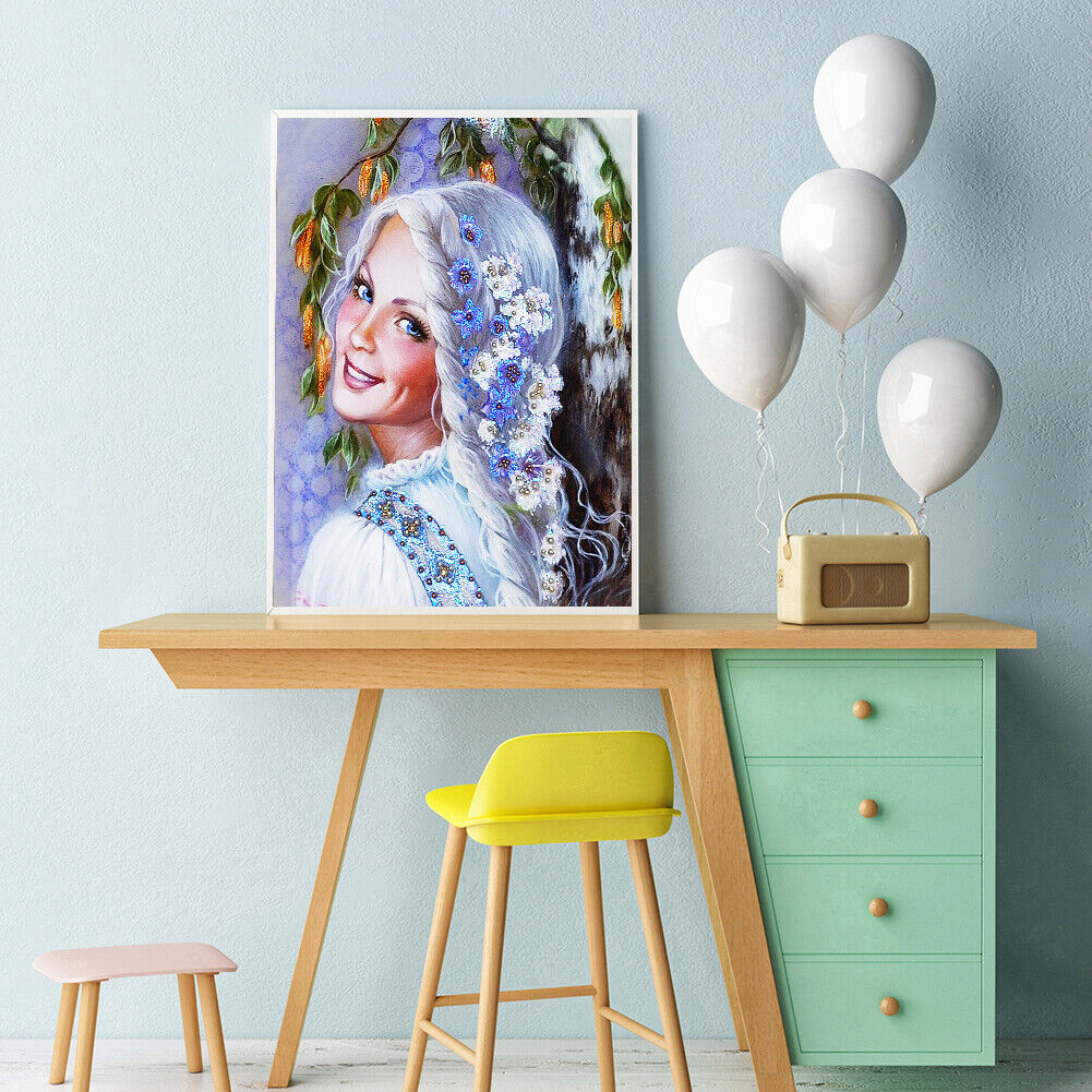 Smile Girl Part Drill Diamond Painting Home Decor DIY Mosaic Kit Picture