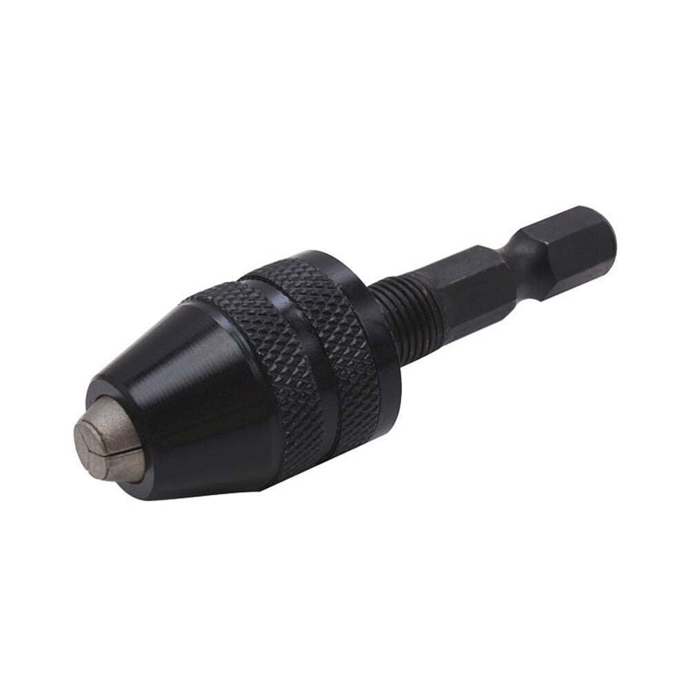 0.3-6.5mm Drill Chuck Hex Shank Converter Electric Drill Bits Adapter (B)