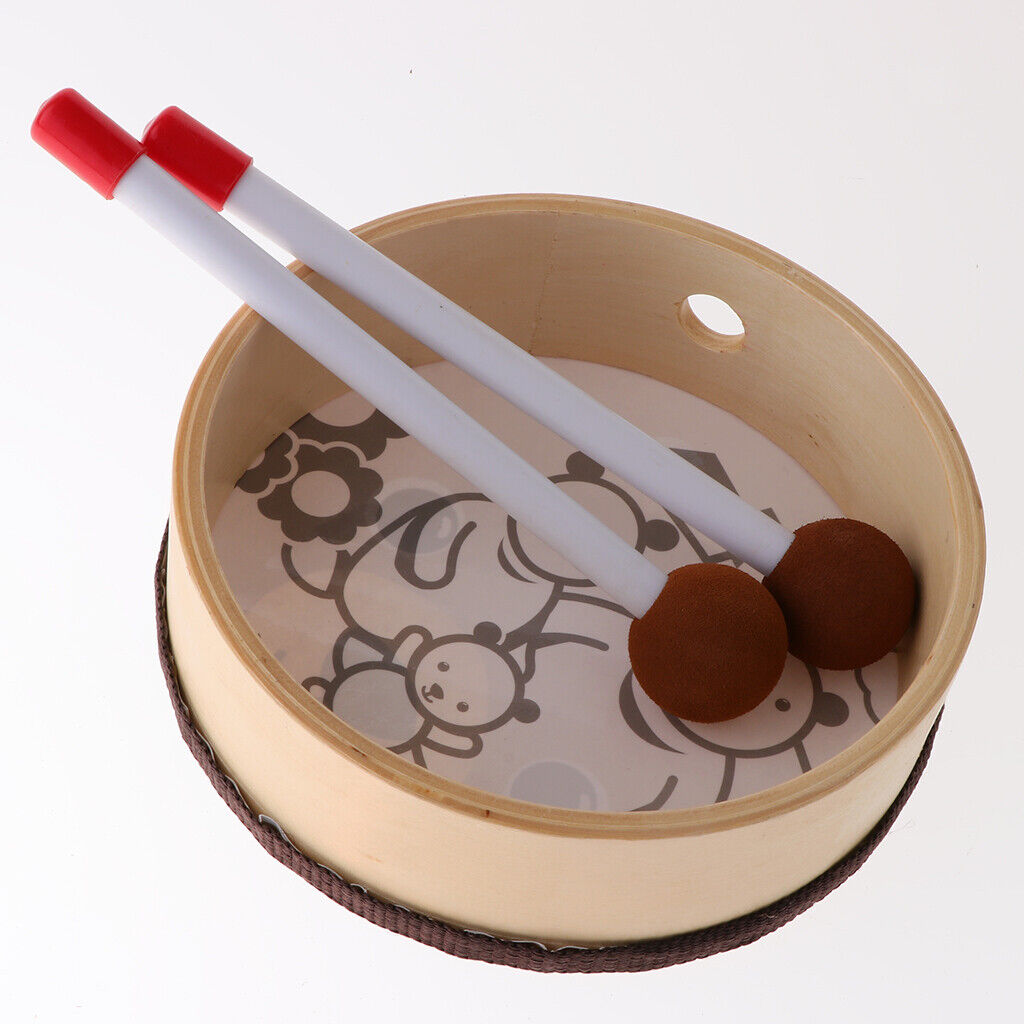 Cartoon Musical Instruments  Drum with 2 Beaters   Gift