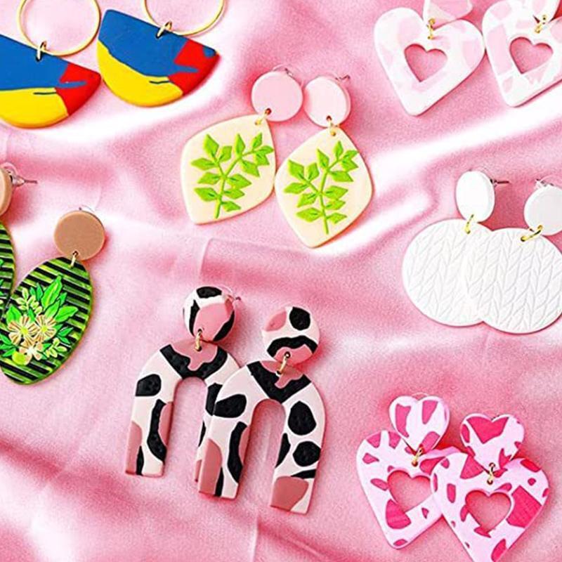 127 Pcs Polymer Clay Cutters Earring Cutters DIY Jewelry Making Art Crafts