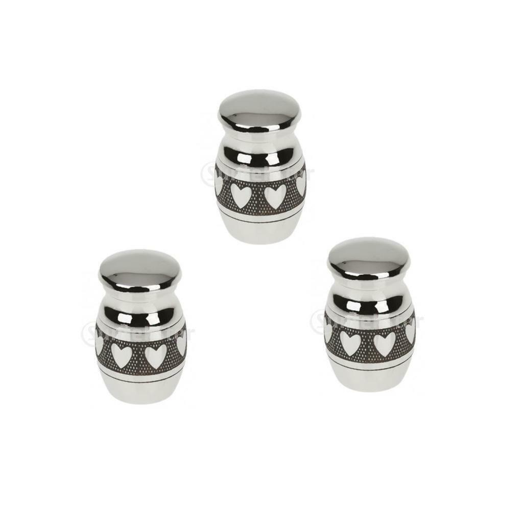 3x Cremation Urn Necklace Pet Ash Container Holder Memorial Pendant