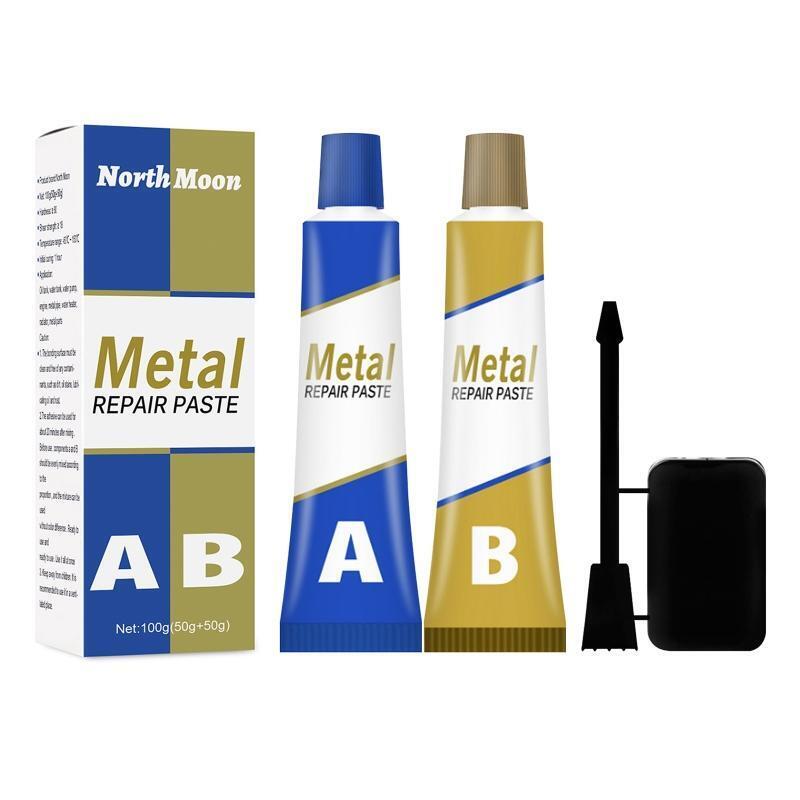 Metal Repair Paste Set Engine Weld Adhesive Waterproof Heat Resistance