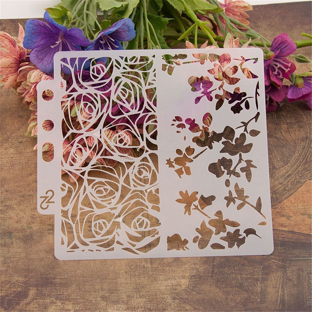 Craft Stamp Embossing Painting template Flower Layering Stencils Scrapbooking