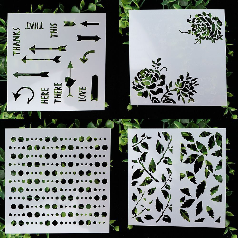 DIY Crafts Walls Painting Scrapbooking Layering Stencils Embossing Template