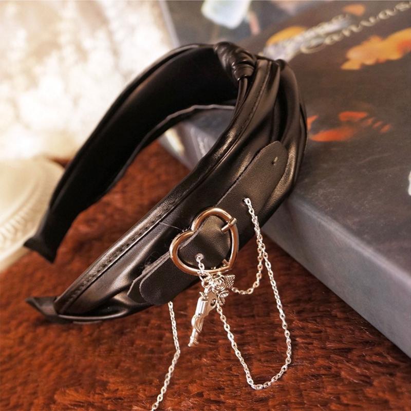 Lolita Dangle Chain Head Hoops Women Makeup Wedding Birthday Party Head Wear