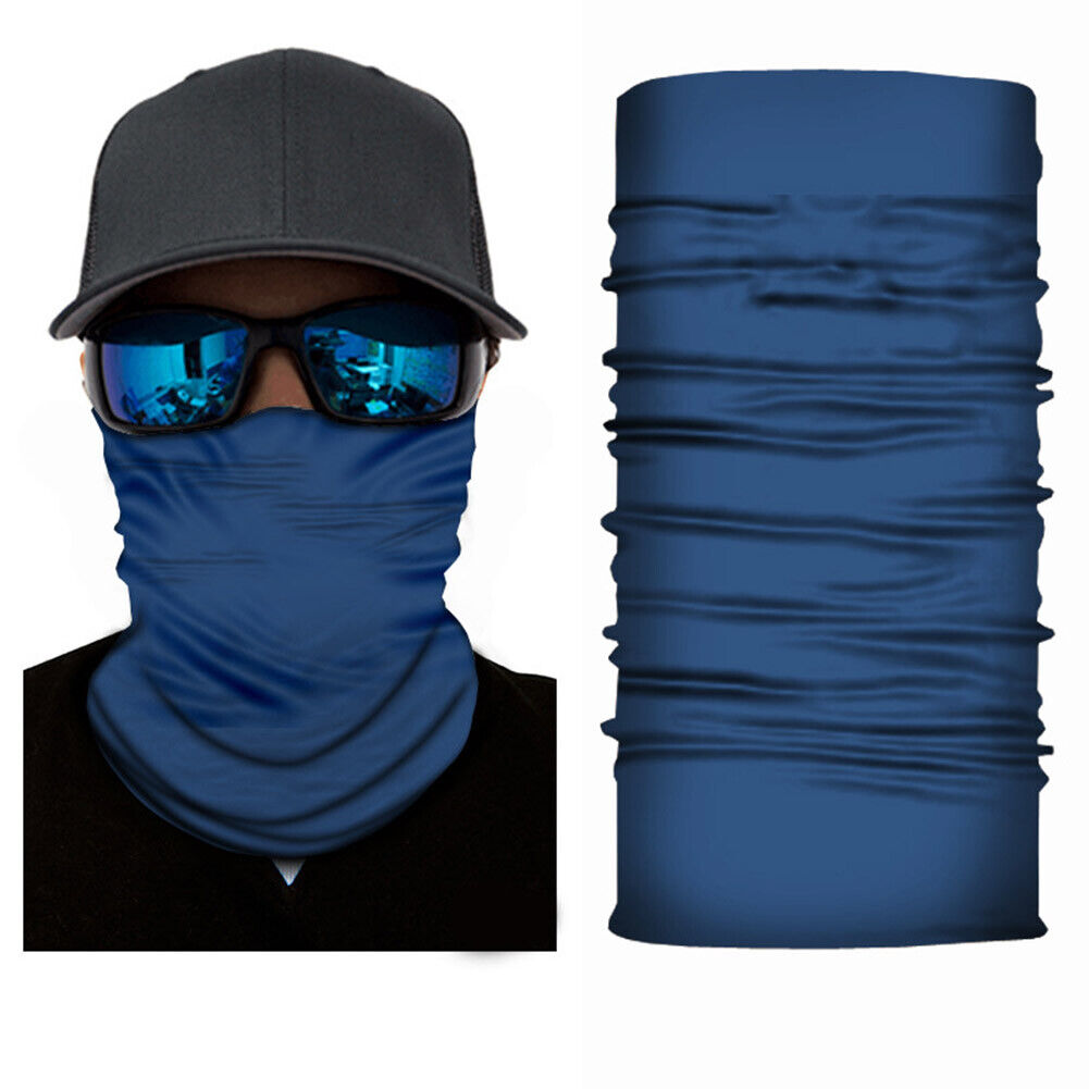 Cycling Camping Tube Scarf Outdoor Gaiter Bandana Headband (Royal Blue)