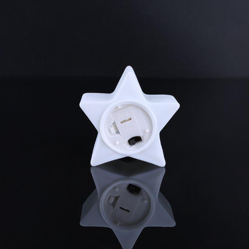 Cute Shiny Star 7Color Changing LED Lamp Night Light Party Decor Kids Gift