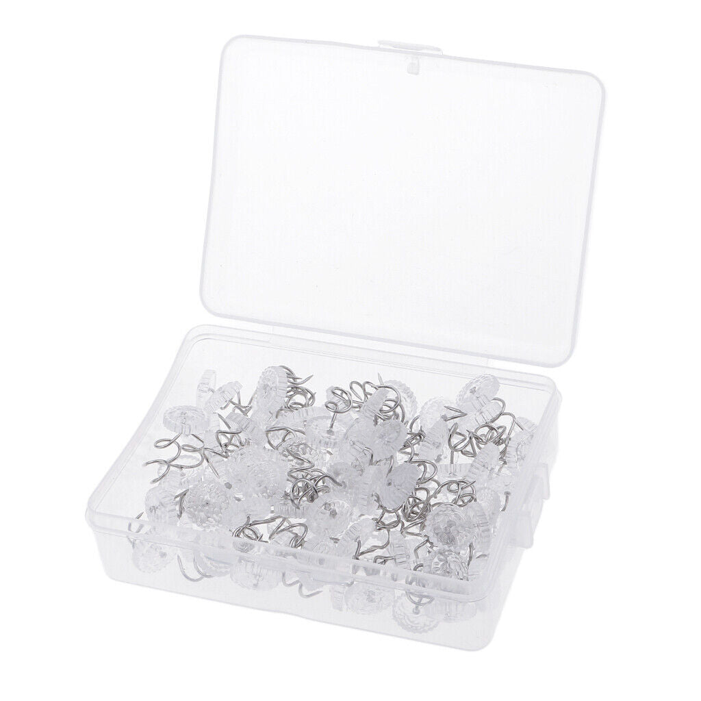 of 100 Pieces Upholstery Spiral Nail Studs Furniture Sofa Tack