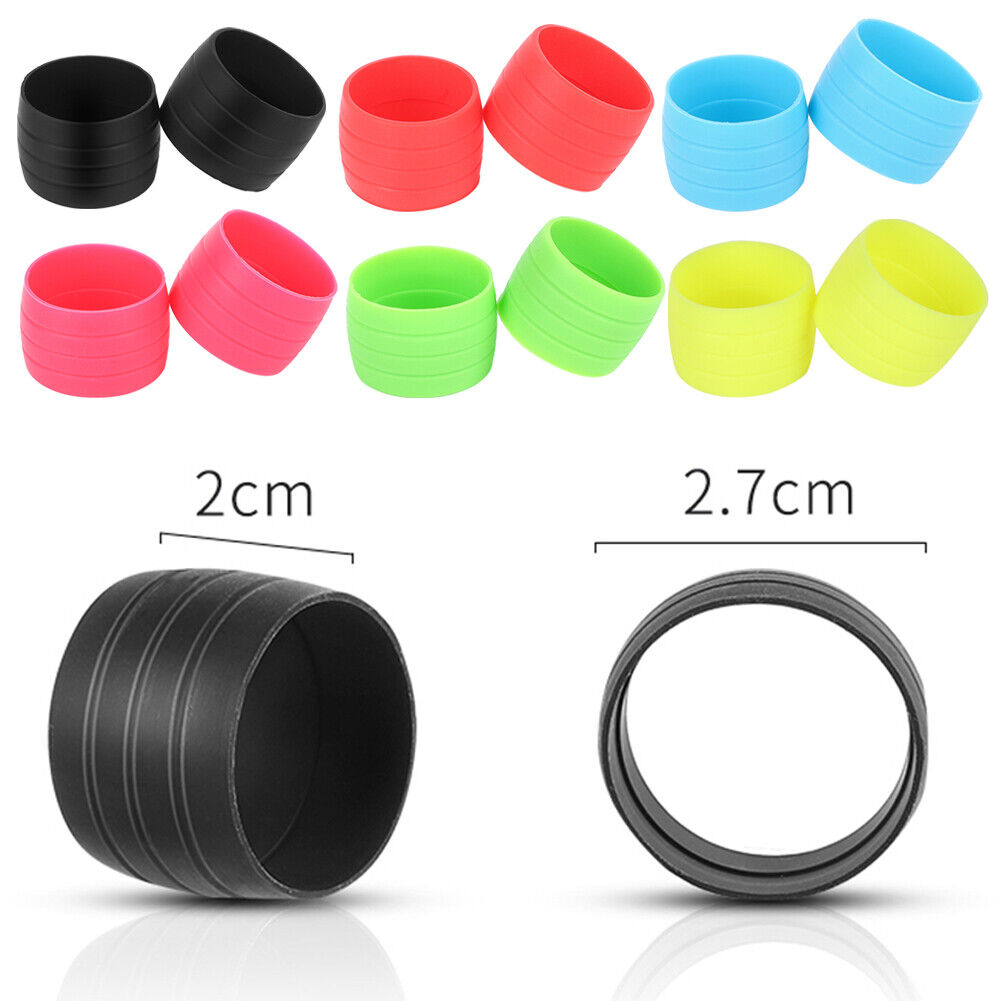1 Pair Silicone Plug Bicycle Handlebar Buckle Sleeve Fixed Ring (Yellow)