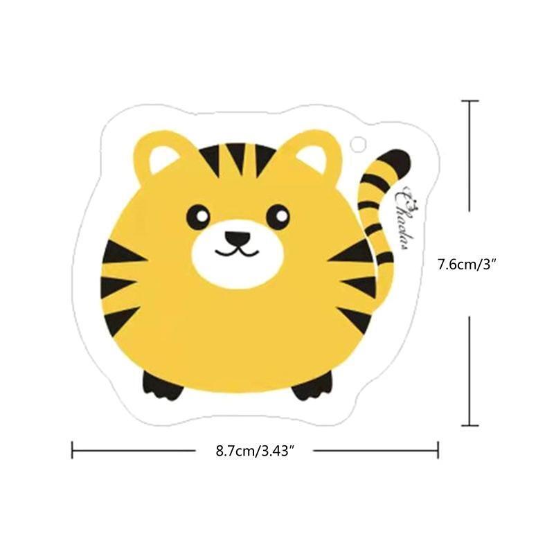 5pcs Non-stick Cartoon Animal Compressed Wood Pulp Cotton Sponge Magic Towel Rag