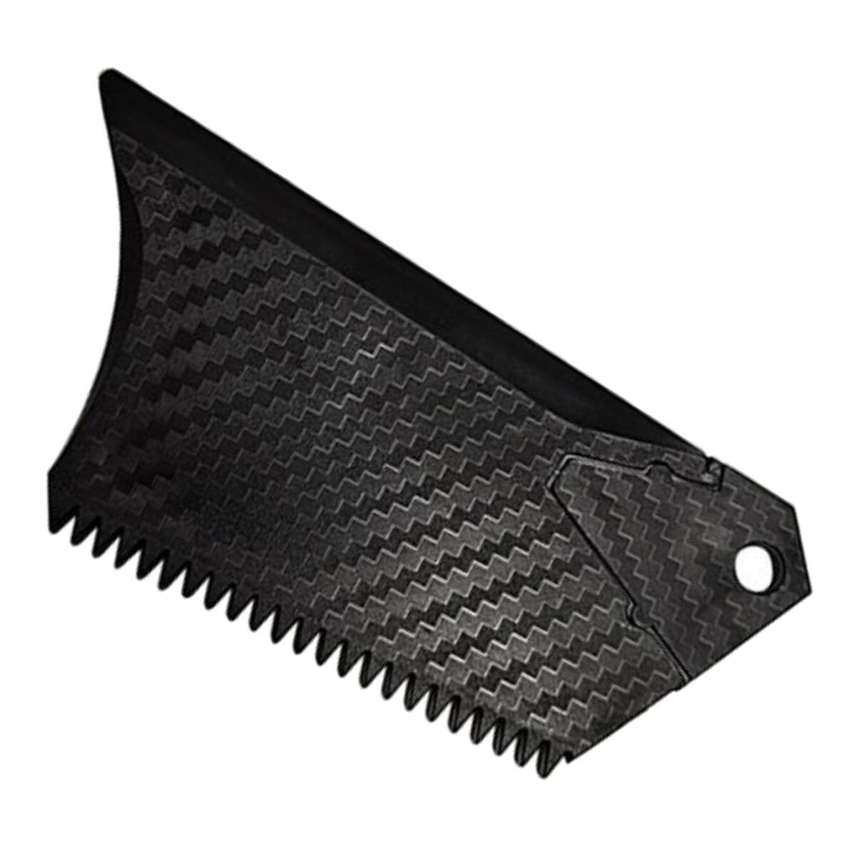 Surfboard Wax Comb Black Portable Surf Board Wax Scraper and Wax Remover