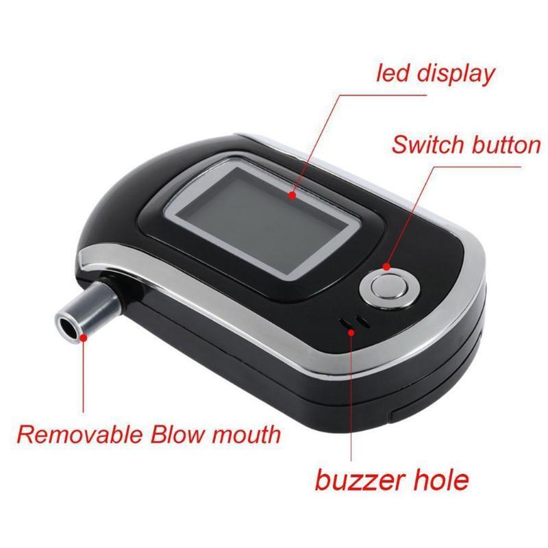 Portable Professional Breath Alcohol Meter Police Accurate Semiconductor Sensor