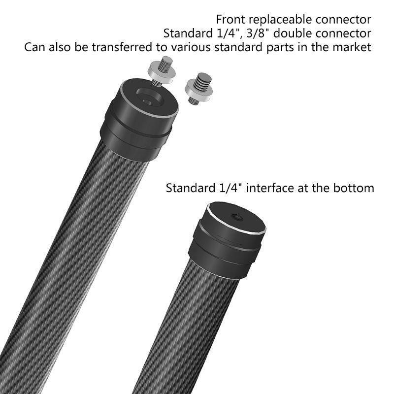 35cm Carbon Fiber Bar Handheld Extension Rod for D-JI Ronin-S Gimbal Stabilizer