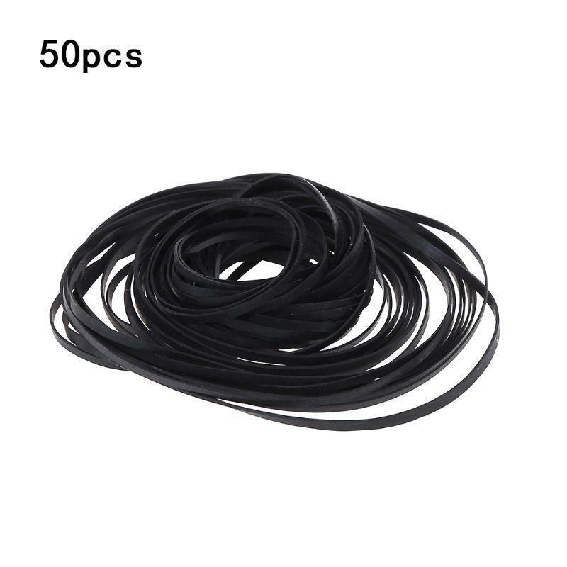 Replacement Turntable Belt Rubber Flat Drive Belt for Record Player Walkman DVD