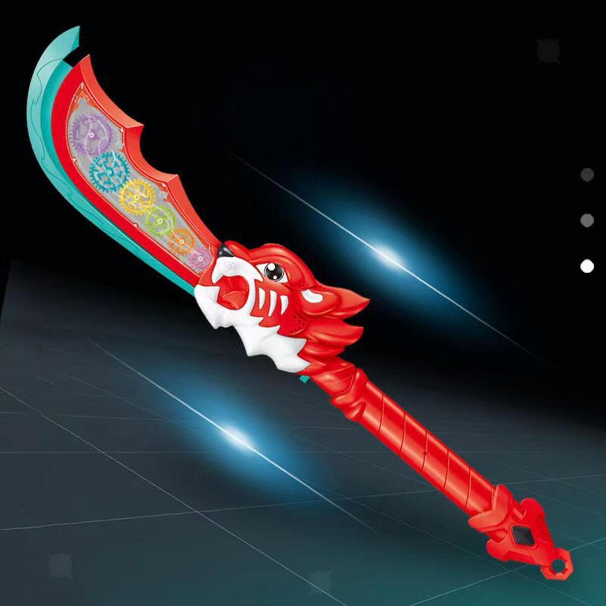 Light up Gear Sword and Sound Costume Accessories for Kids Halloween Party