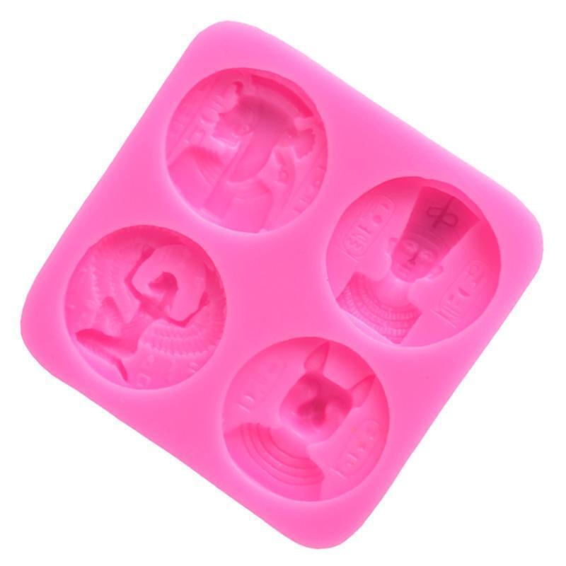 Fondant Moulds Silicone Chocolate Mould Baking Tool Egyptian Pharaohs Coin Shape