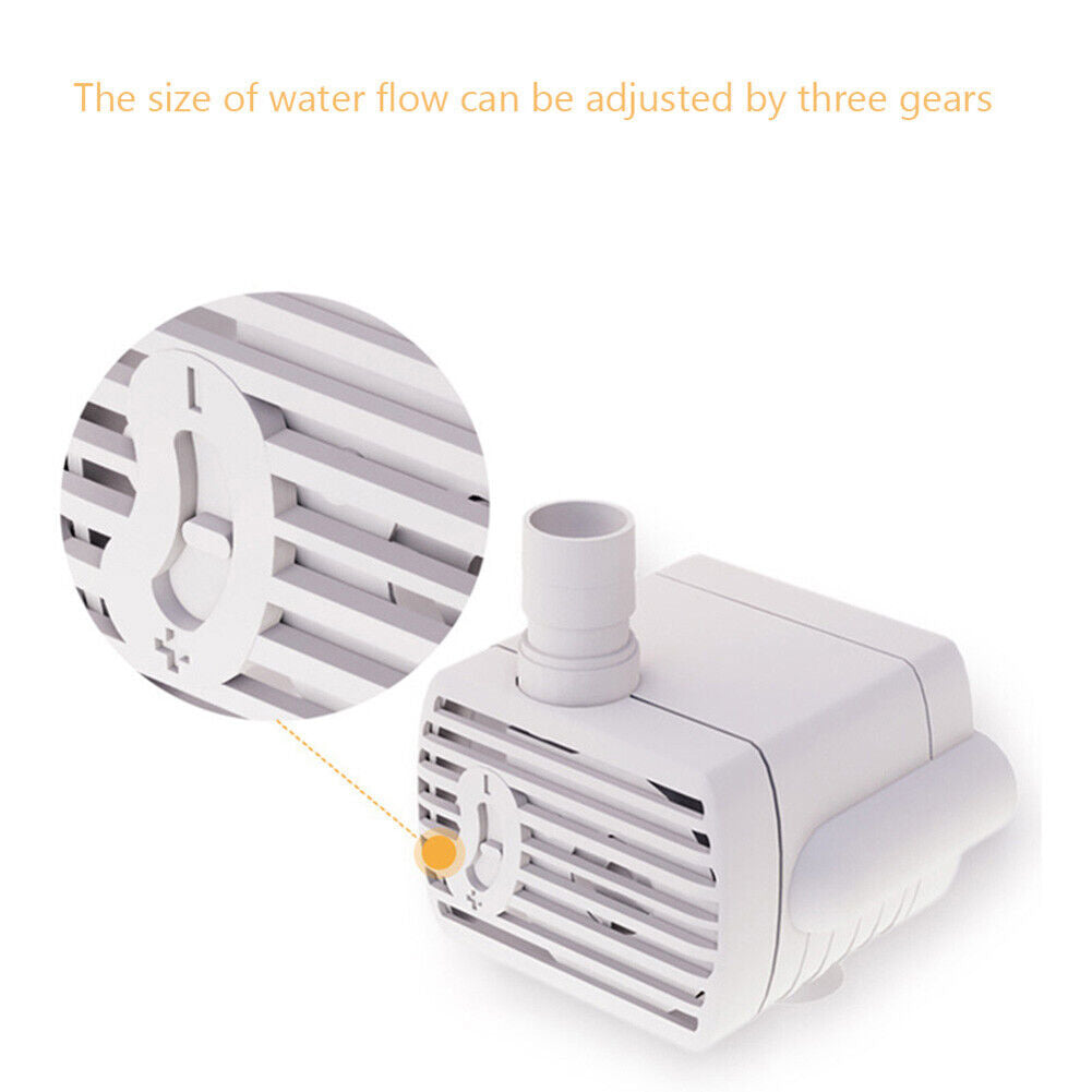 Pet Cat Water Dispenser Pump USB Fish Tank Aquarium Drinking Fountain Pump