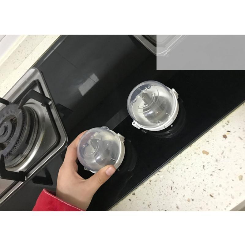 2 Pcs/Set Universal Clear Stove Knob Covers Gas Stove Knob Case Protection Guard