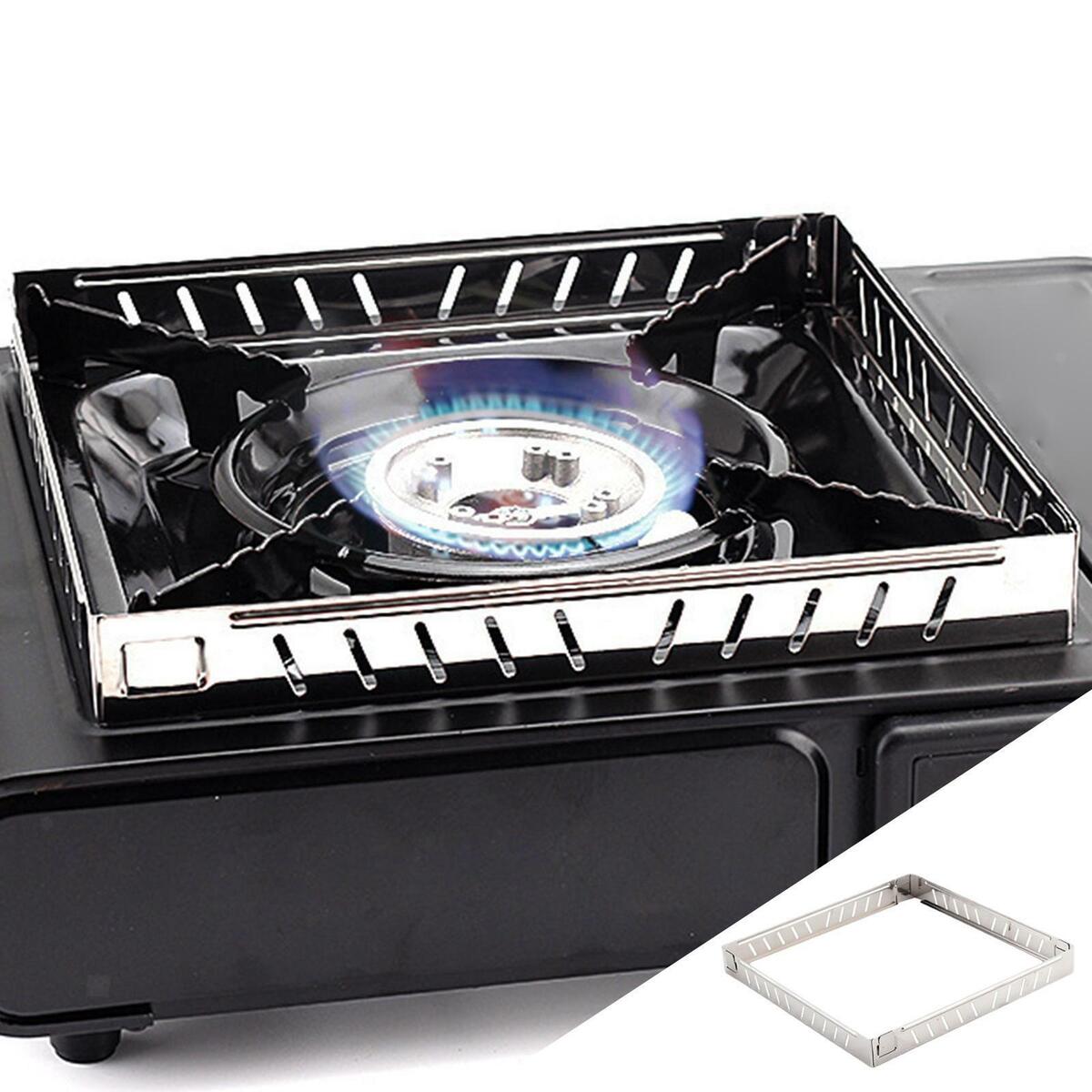 Gas Stove Wind Shield Gas Cassette Stove Windshield for Hiking Emergency