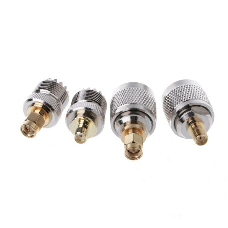 4 Pcs A13 Kit Adapter PL259 SO239 to SMA Male Female RF Connector Test Converter
