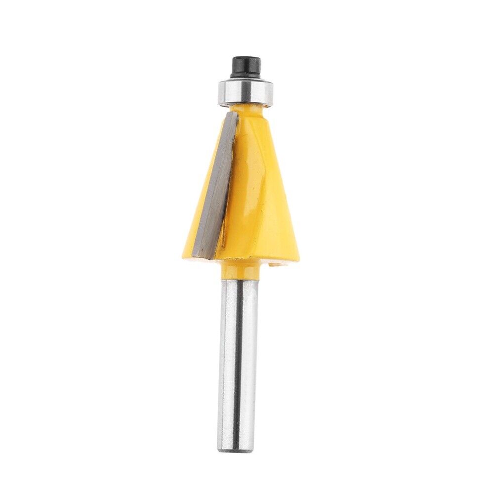 15 Degree 1/4" Shank Wood Trim Cutter Bearing Sealed Router Bit CNC Milling Tool