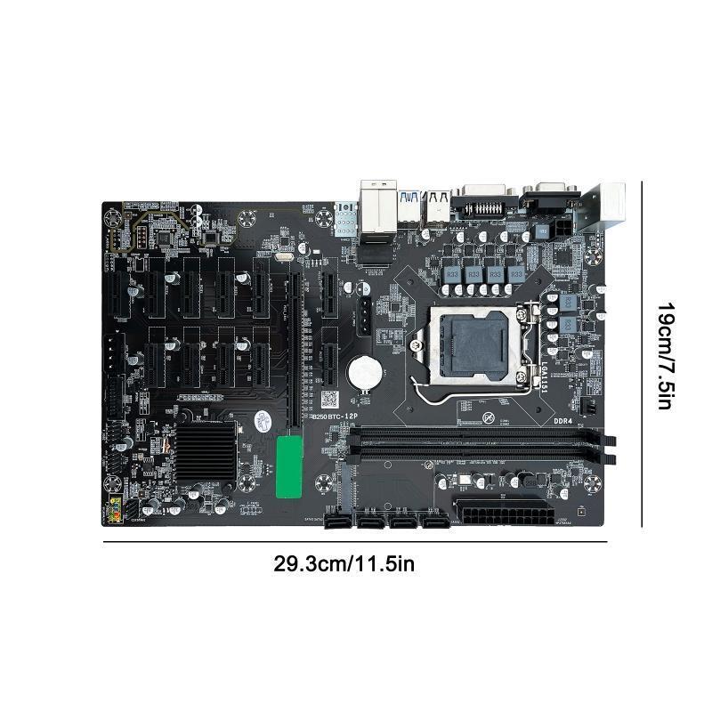Motherboard B250B BTC CPU Miner Motherboard DDR4 12 PCI-E Graphics Card LGA 1151