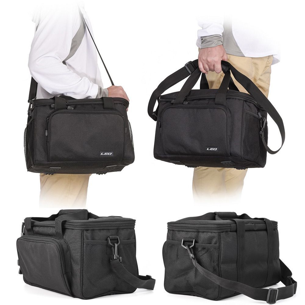 Rucksack Square Lure satchel Fishing Gear Shoulder Bag Cylindrical Case Bag