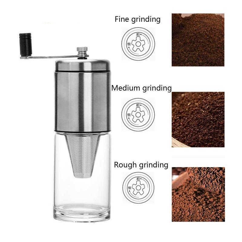 Stainless Steel Manual Coffee Grinders for Drip Coffee Espresso French Press