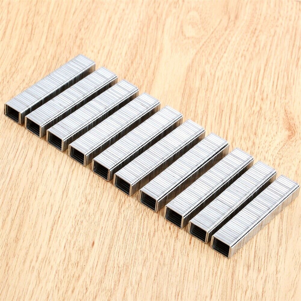 1000Pcs Cordless Narrow Crown Stapler Air Gun 8mm/0.31" Nailer Staples Nail Tool