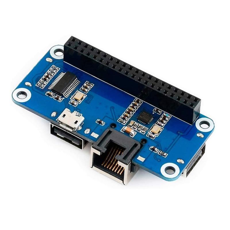 USB to RJ45 Ethernet 3USB HUB Expansion Board for Raspberry Pi 4B 3B+ Zero W WH