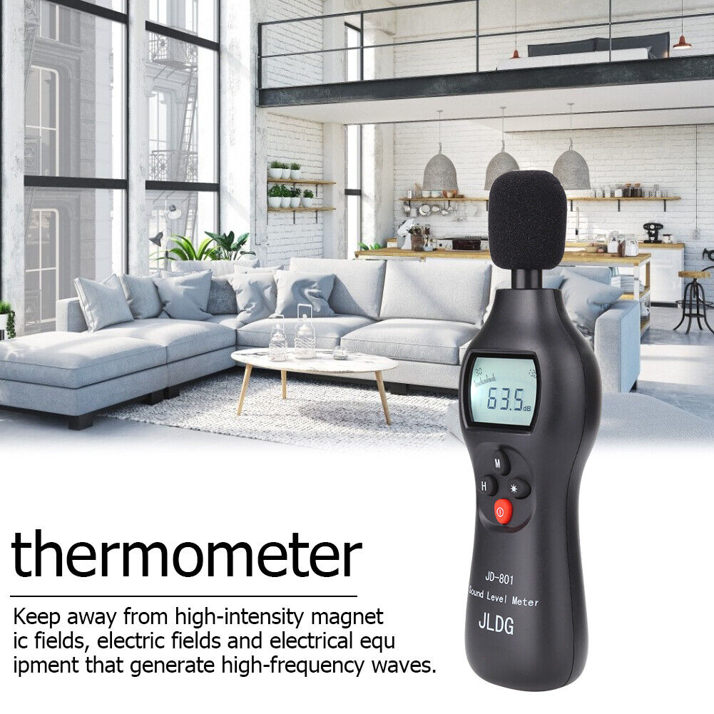 JD-801 30-130dB Noise Tester Digital Audio Sound Level Meter with ON OFF
