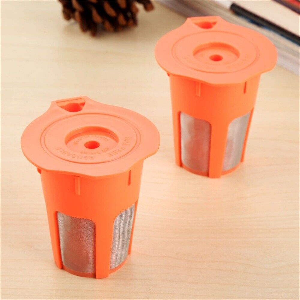 2pcs Refillable Orange K-Carafe Filters For Keurig 2.0 Coffee Maker i Cafilas