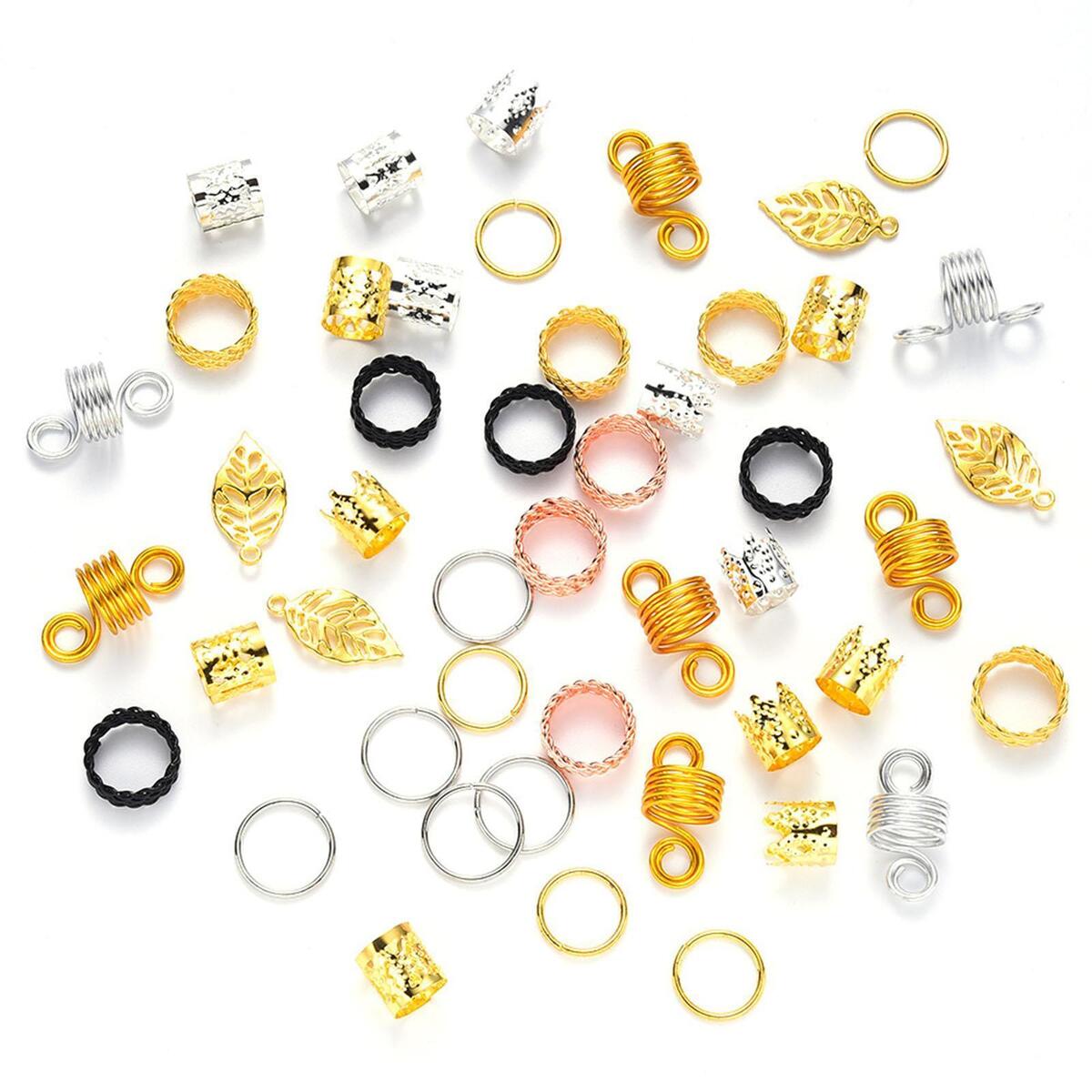 Dreadlock Accessories Jewelry Rings Hair Braids Dreadlocks for Photo Props