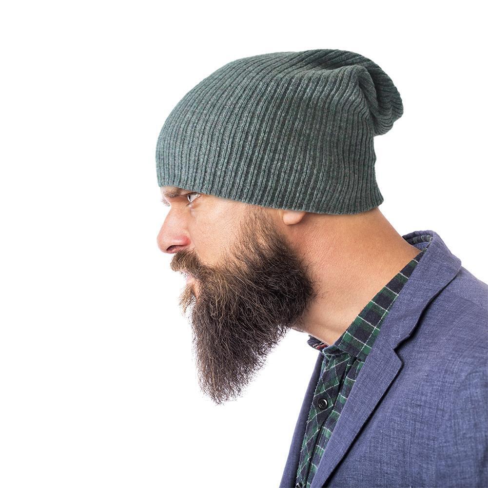 Knitted Hat Women Men Autumn Winter Warm Outdoor Fashion Beanie Cap (Grey)
