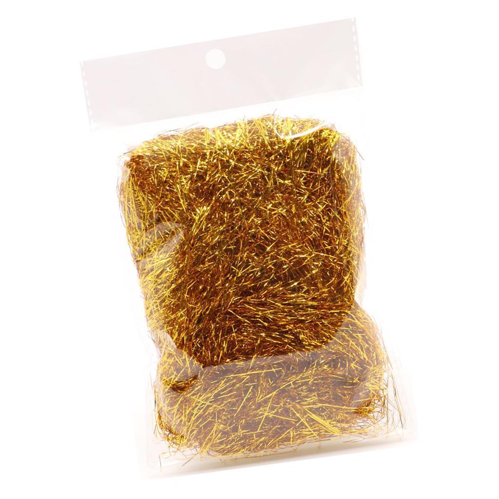 2 Bags Metallic Shred Filler Fine Cut Gift Wrapping and Basket Filling