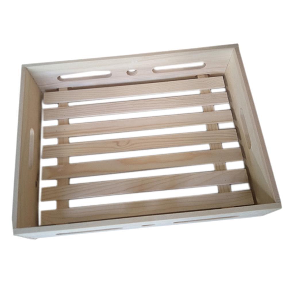 Durable Wooden Box with Handles for  Cooling DIY  Making Tools