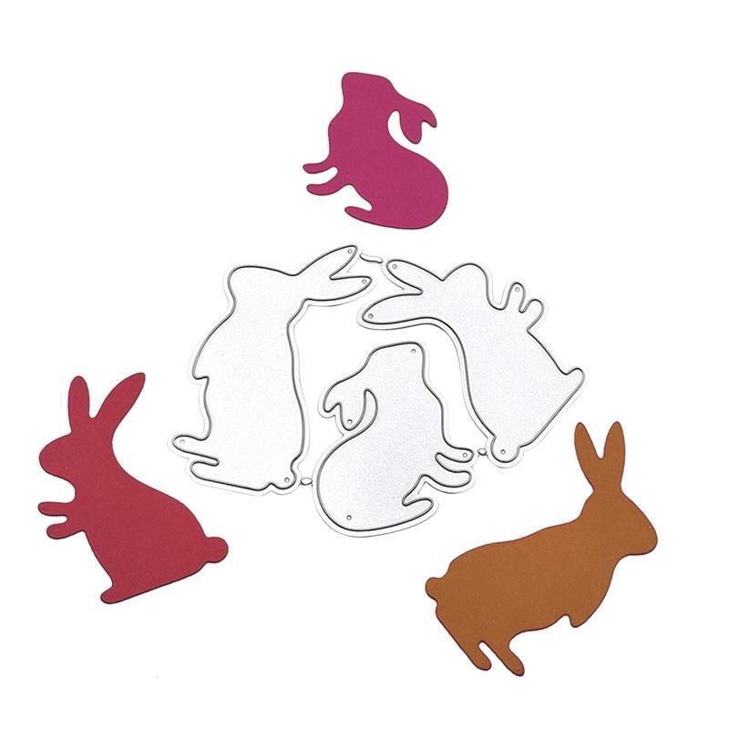 Delicate Rabbits Metal Cutting Dies for DIY Card Making Journaling Decorations