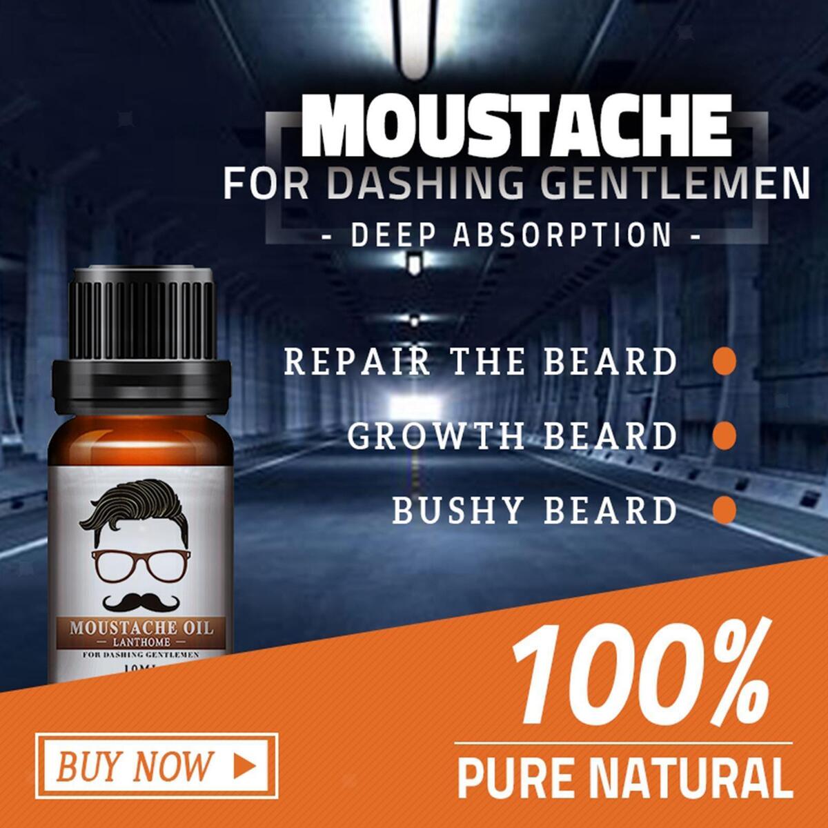 1 Bottle 10ml Tame Spray Beard Oil Beard Conditioner Freshly Scent for Man