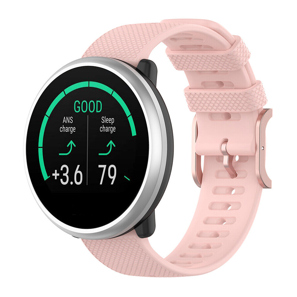 Silicone Smart Watch Strap for POLAR Ignite 20mm Replacement Band (Pink)