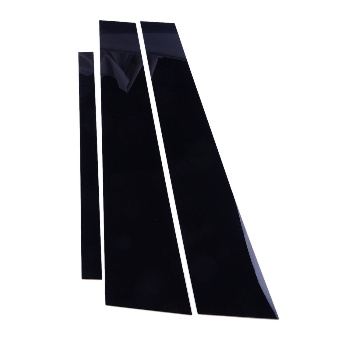 6pcs Black Door Pillar Post Cover Trim Fit for BMW 3 Series E46 1999-2005
