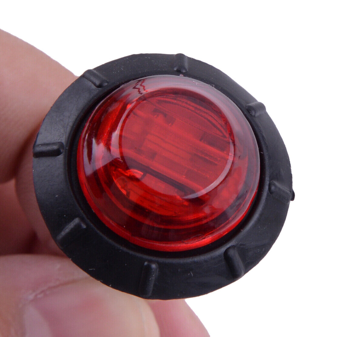 10pcs Truck Trailer Mini 3/4" Red LED Bullet Side Marker Light Clearance Lamp