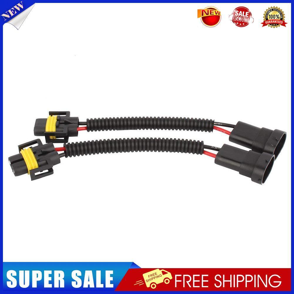 2pcs H11 H9 H8 Extension Cable Wiring Harness for Car Headlights Fog Lights
