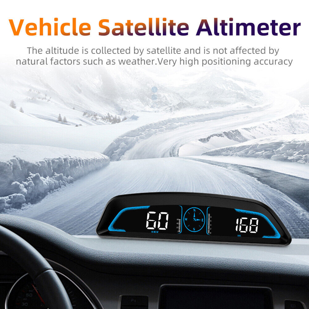 Auto Hud Display On-Board Computer Fuel Mileage Alarms Car Head Up Display