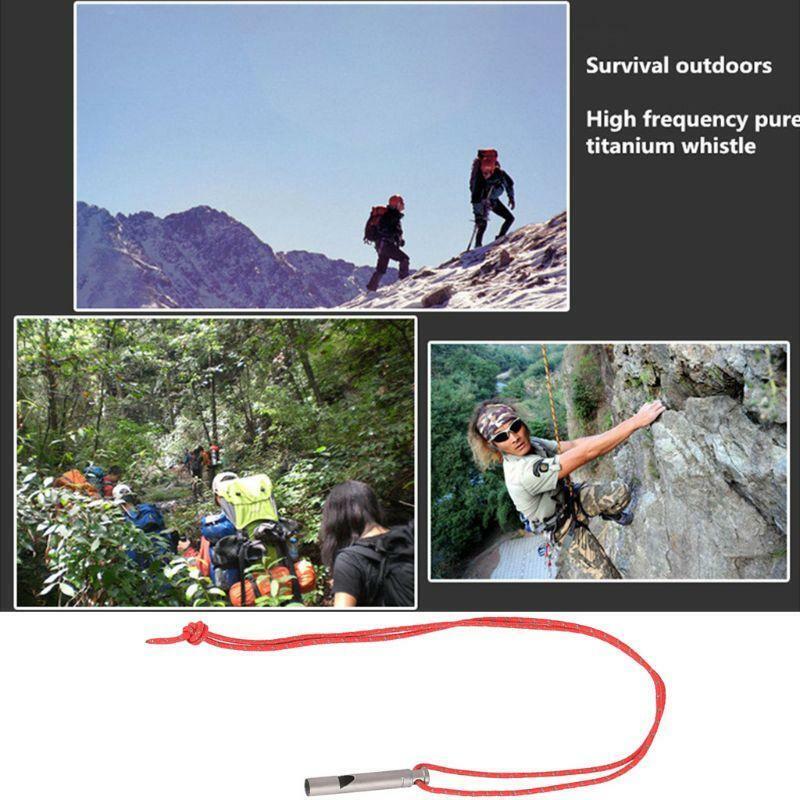 High Decibel Lanyard Whistle for Boating Rescue Signaling Loud Survival Whistle