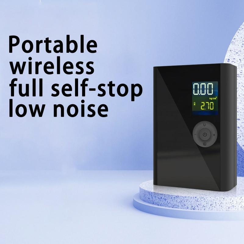 6000mAh Car Air Compressor LCD Digital LED Light Electric Wireless Tire Inflator